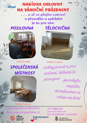 nabÍdka orlovny na vÁnoČnÍ prÁzdniny