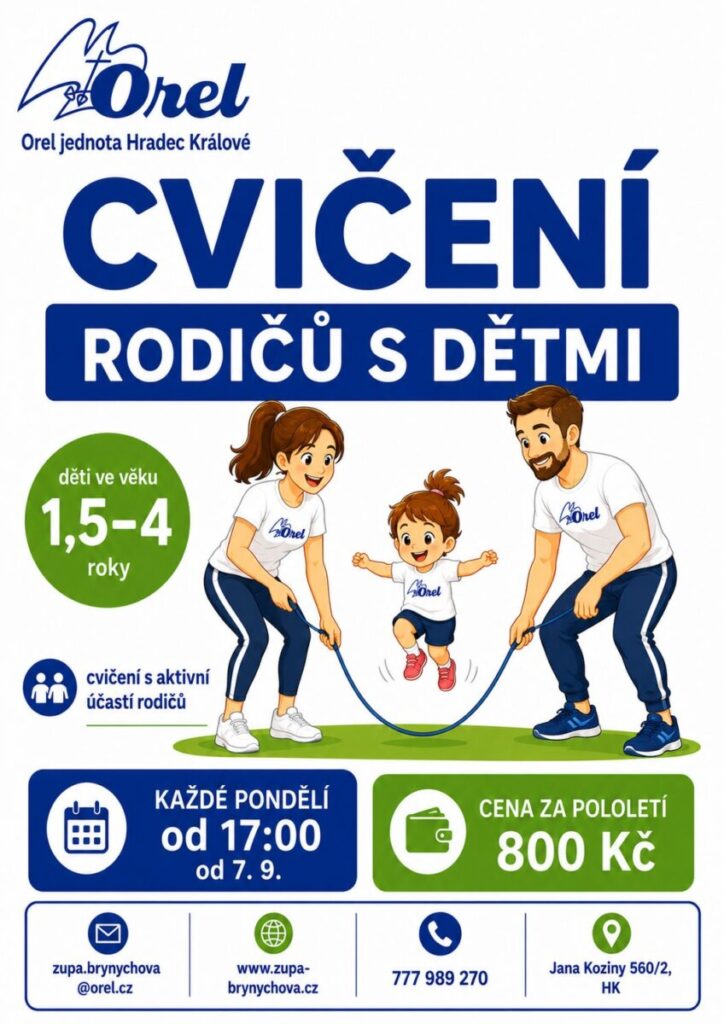 cvičení rodičů s&nbsp;dětmi